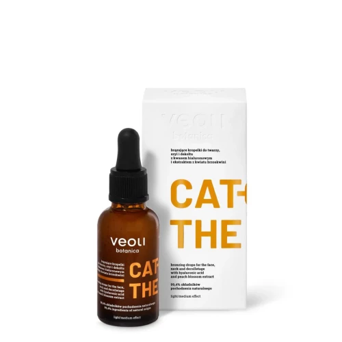 Bezbarwne kropelki brązujące do twarzy Catch the Sun 30 ml - Veoli Botanica