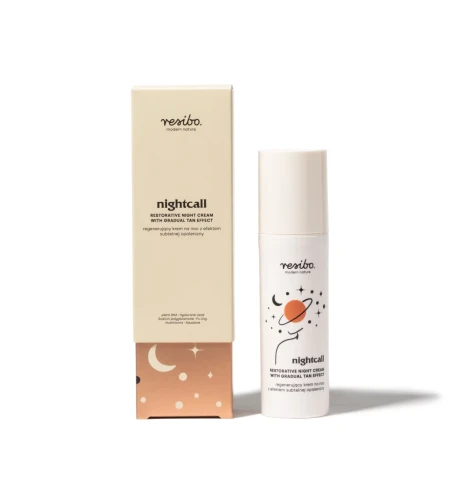 Nightcall Regenerujący krem na noc z efektem subtelnej opalenizny 50 ml - Resibo
