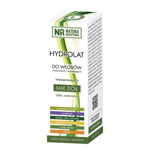 Hydrolat do włosów Mix Ziół 50 ml - Natura Receptura