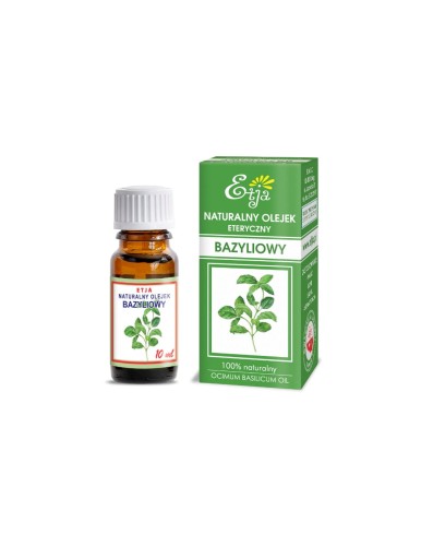 Olejek eteryczny naturalny bazyliowy 10 ml - Etja