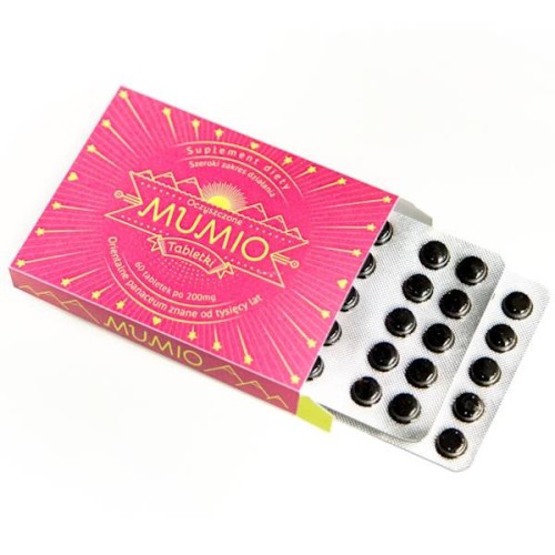 Mumio oczyszczone Shilajit 200 mg - 60 tabletek - Nami