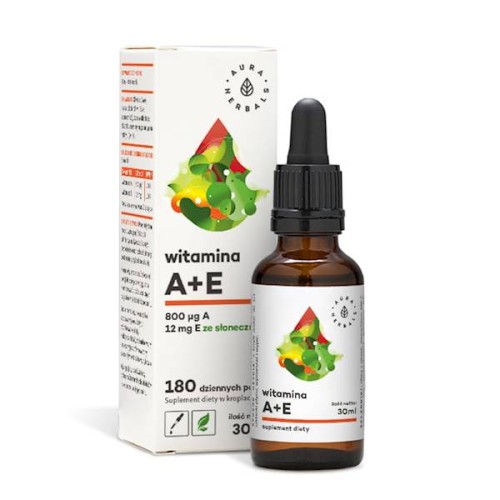 Witamina A+E krople 30 ml - Aura Herbals