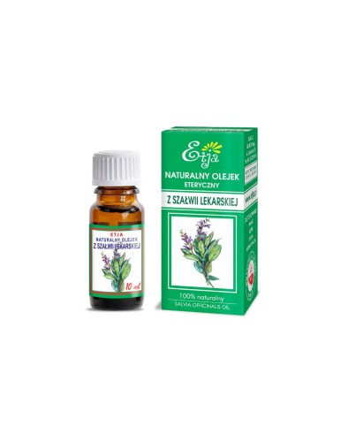 Olejek eteryczny naturalny z szałwii lekarskiej 10 ml - Etja