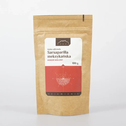 Sarsaparilla meksykańska korzeń mielony 100 g - Nanga