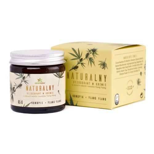Naturalny dezodorant w kremie CBD & Wanilia & Ylang-Ylang 65 g - Hemp King