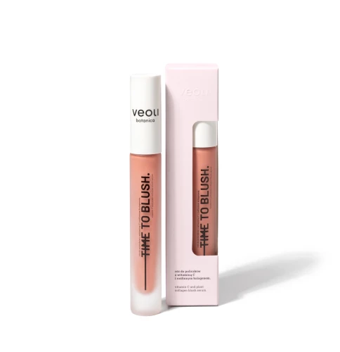 Róż do policzków z witaminą C i roślinnym kolagenem Time To Blush 10 ml - Veoli Botanica