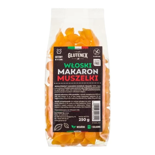 Włoski makaron muszelki bezglutenowy 250 g - Glutenex