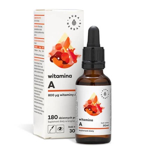 Witamina A krople 30 ml - Aura Herbals