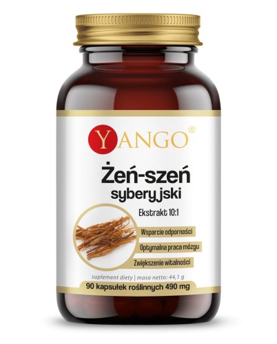 Żeń-szeń syberyjski - ekstrakt 10:1 - 90 kapsułek - Yango