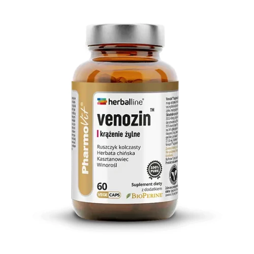Venozin™ krążenie żylne Herballine - 60 kapsułek vege - PharmoVit
