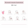 Kamień Gua Sha z różowego kwarcu - Oleiq