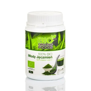 Młody jęczmień 100% sproszkowany sok (ekstrakt) BIO 300 g - Bio Organic Foods