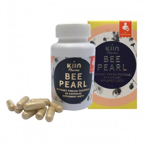 Pierzga ekstrakt Bee Pearl suplement diety 750 mg - 30 kapsułek - Kiin Pharma