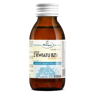 Syrop z kwiatu bzu z witaminą C 100 ml -  Herbapol Kraków