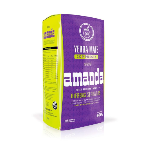 Yerba Mate Hierbas Serranas ziołowa 500 g - Amanda