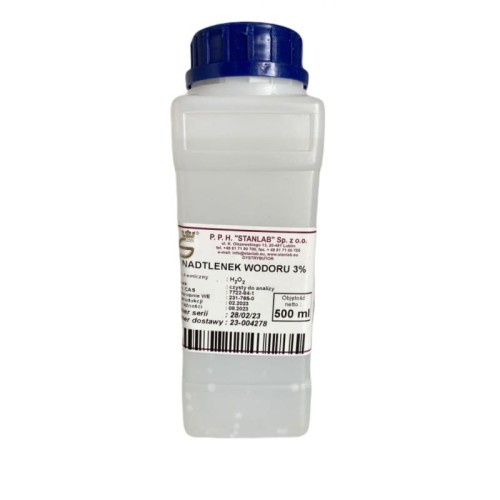 Nadtlenek wodoru 3% czysty do analizy (CZDA) 0,5 l - Stanlab