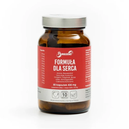 Formuła dla Serca - 50 kapsułek roślinnych - Panaseus