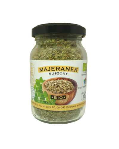 Majeranek BIO bezglutenowy 15 g - Pięć Przemian