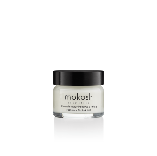 Kojąco-nawilżający krem do twarzy Pokrzywa z Miętą 15 ml - Mokosh