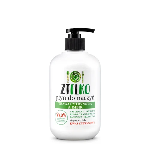 Płyn do mycia naczyń Trawa Cytrynowa Imbir 500 ml - Zielko