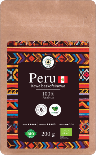 EcoBlik kawa ziarnista ekologiczna Arabica z Peru bezkofeinowa 200 g - Aliness