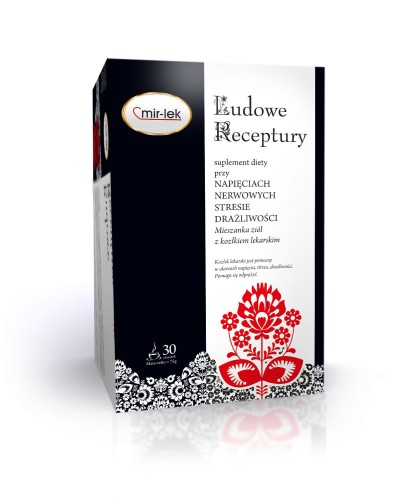 Ludowe Receptury przy napięciach nerwowych, stresie, drażliwości fix 30 x 2,5 g - Mir-Lek