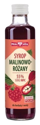 Syrop malinowo - różany 250 ml - Polska Róża