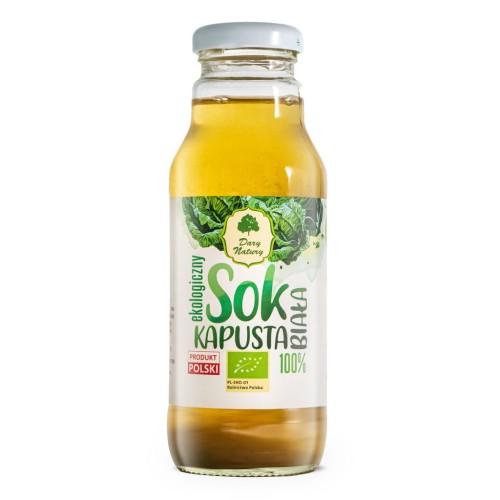 Sok z białej kapusty 270 ml - Dary Natury