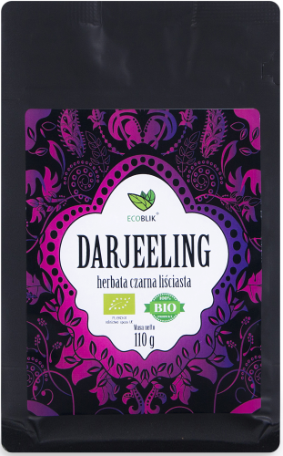 EcoBlik Herbata ekologiczna czarna liściasta Darjeeling 110 g - Aliness