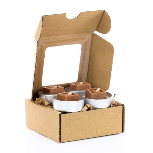 Zestaw tealights Brownie podgrzewacze zapachowe 4 szt - Miodowa Mydlarnia