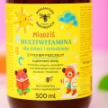 Multiwitamina z pyłkiem pszczelim dla dzieci i młodzieży Miodziś 500 ml - Pasieki Rodziny Sadowskich