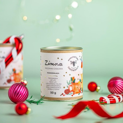 Zimowa herbata ziołowa rozgrzewająca 50 g - Pasieki Rodziny Sadowskich