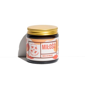PRZECENA! (krótki termin) Świeca do masażu Miłość 120 ml - Cztery Szpaki