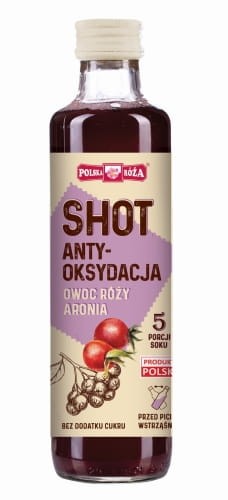 Shot antyoksydacja bez cukru 250 ml - Polska Róża