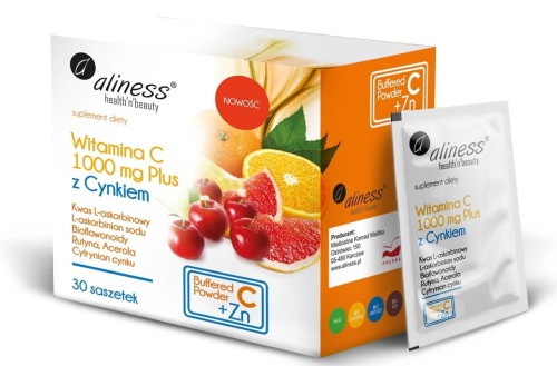 Witamina C 1000 mg z cynkiem PLUS (bioflawonoidy, rutyna, acerola)