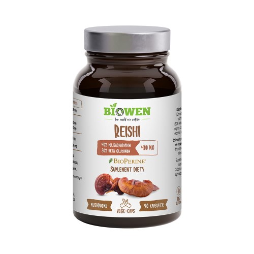 Reishi ekstrakt 400 mg 90 kapsułek - Biowen