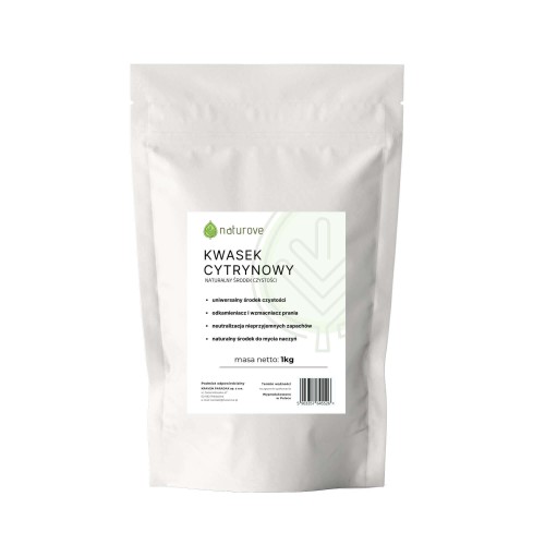 Kwasek cytrynowy 1 kg - Naturove