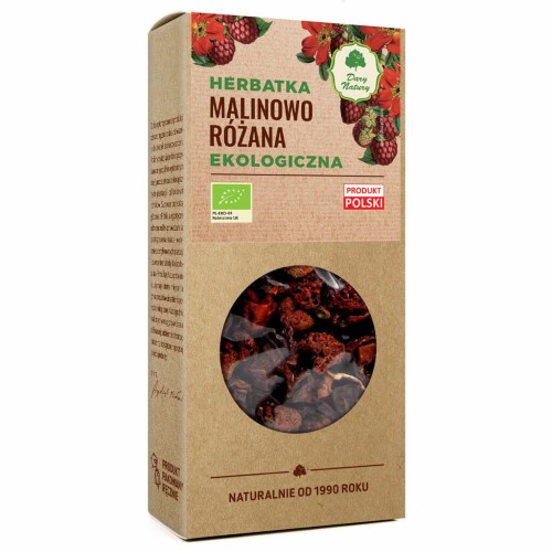 Herbatka Malinowo różana EKO 100 g - Dary Natury