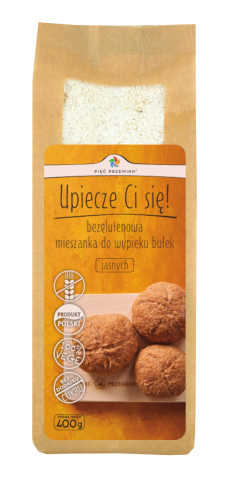 Mieszanka do wypieku bułek jasnych bezglutenowa 400 g - Pięć Przemian