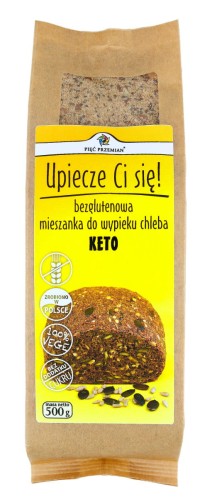 Mieszanka do wypieku chleba keto bezglutenowa 500 g- Pięć Przemian