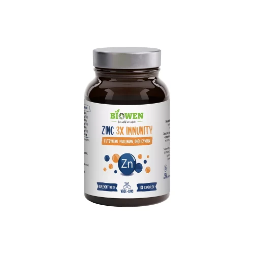 Cynk Zinc 3X Immunity 15 mg 100 kapsułek - Biowen