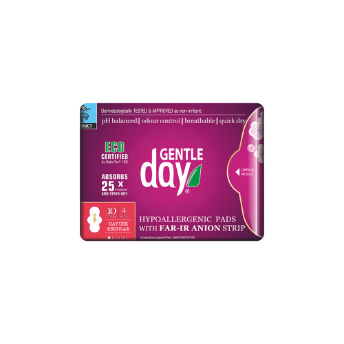 Podpaski higieniczne z paskiem anionowym na dzień 10 szt - Gentle Day