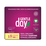 Tampony ze 100% bawełny ekologicznej Regular 18 szt - Gentle Day