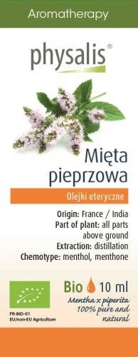 Olejek eteryczny Mięta Pieprzowa Pepermint EKO 10 ml - Physalis