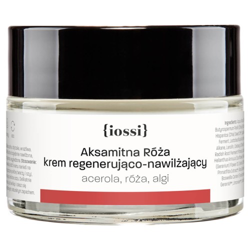 Aksamitna Róża Krem regenerująco - nawilżający acerola, róża, algi 50 ml - iossi
