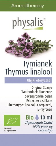 Olejek eteryczny Tymianek Thymus Zygis Linalool BIO 10 ml - Physalis