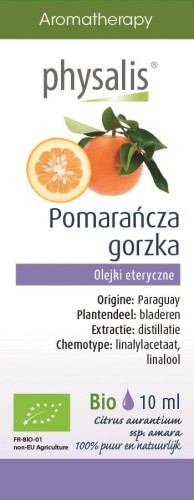 Olejek eteryczny Pomarańcza Gorzka BIO 10 ml - Physalis
