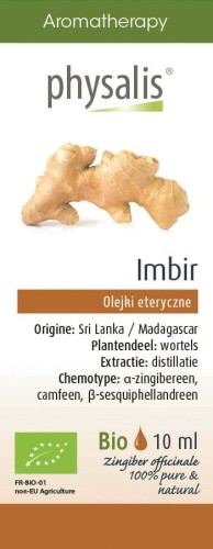 Olejek eteryczny Imbir BIO 10 ml - Physalis