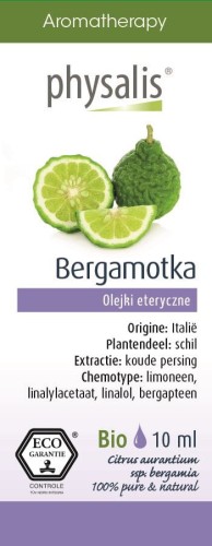 Olejek eteryczny Bergamotka BIO 10 ml - Physalis