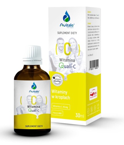 Witamina C Quali-C® (kwas L-askorbinowy) 30 ml - krople - Avitale